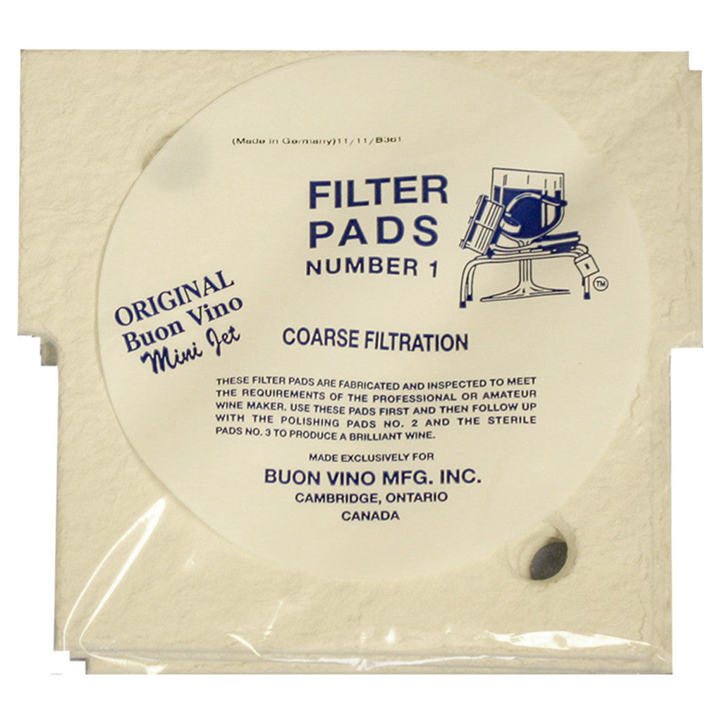 Buon Vino Mini Jet #1 Coarse Filter Pad (5 micron) - Pack of 3 Pads
