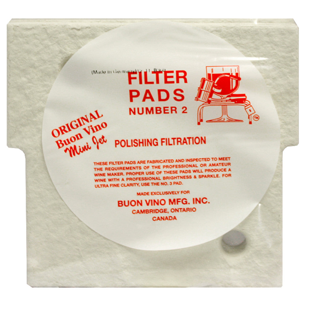 Buon Vino Mini Jet #2 Polish Filter Pad (1.8 micron) - Pack of 3 Pads