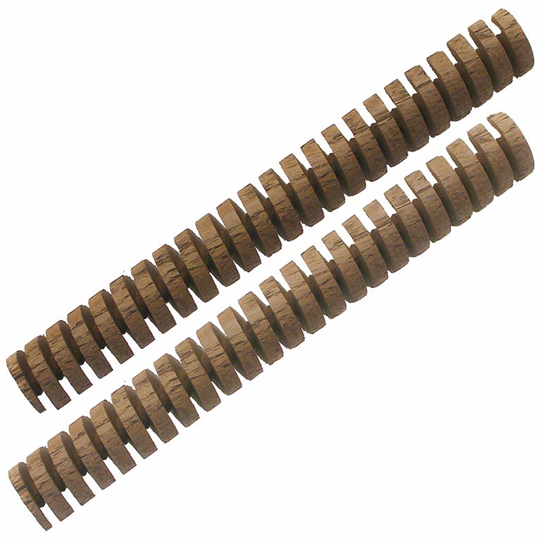Amburana Brazilian Oak Spiral (Light Toast), 8in - 2-Pack