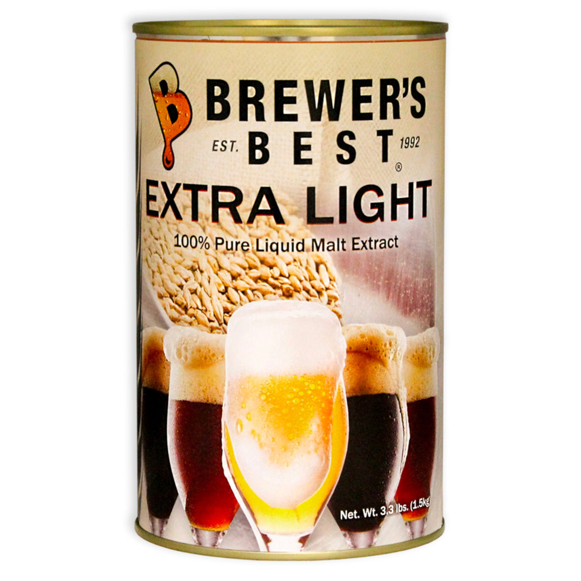 Brewer's Best Extra Light Malt Extract, 3.3lb