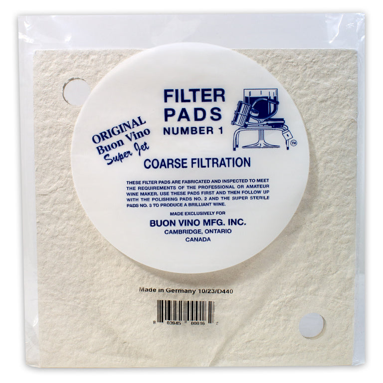 Buon Vino Super Jet #1 Coarse Filter Pad (5-7 Micron) - Pack of 3 Pads