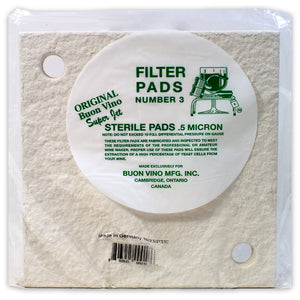Buon Vino Super Jet #3 Sterile Filter Pad (0.5 Micron) - Pack of 3 Pads