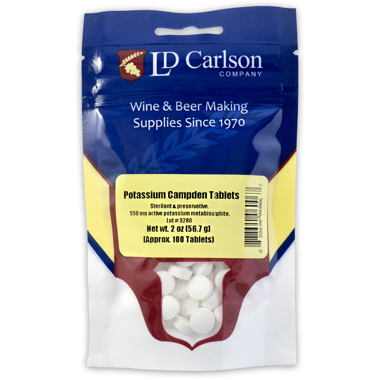 Campden Tablets (Potassium Metabisulfite), 2oz - 100 Tablets