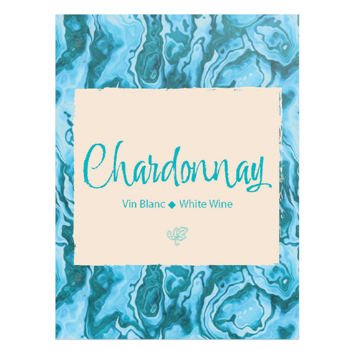 Chardonnay Wine Bottle Labels - 30-Pack