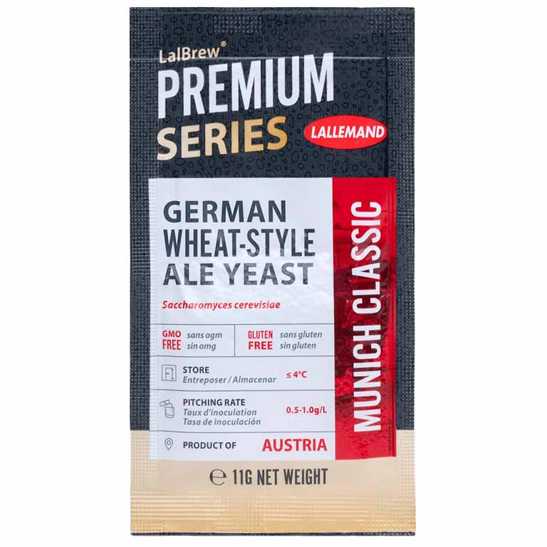 Lallemand Munich Classic German Wheat Style Dried Ale Yeast, 11g