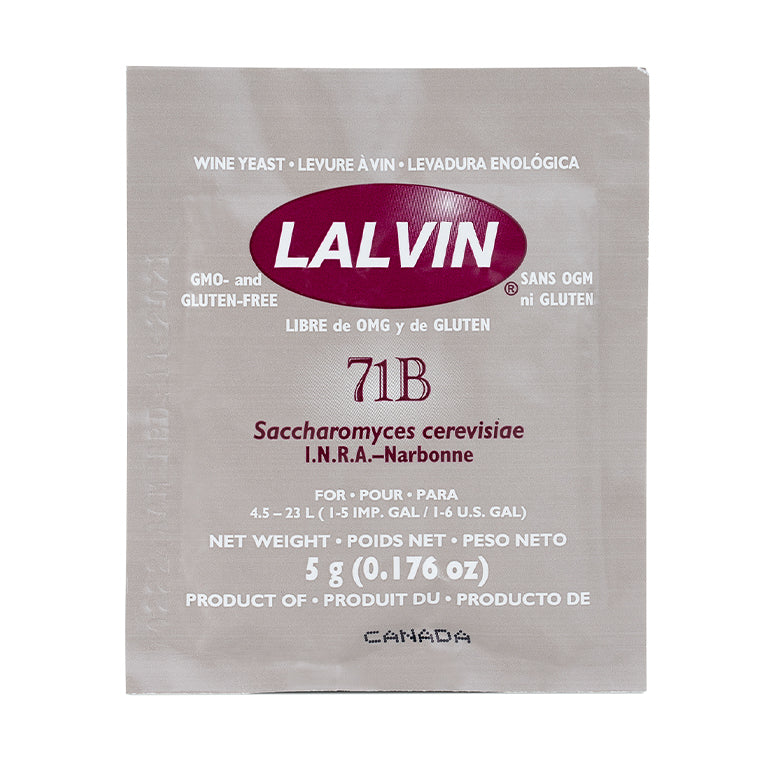 Lalvin 71B Wine Yeast, 5 grams