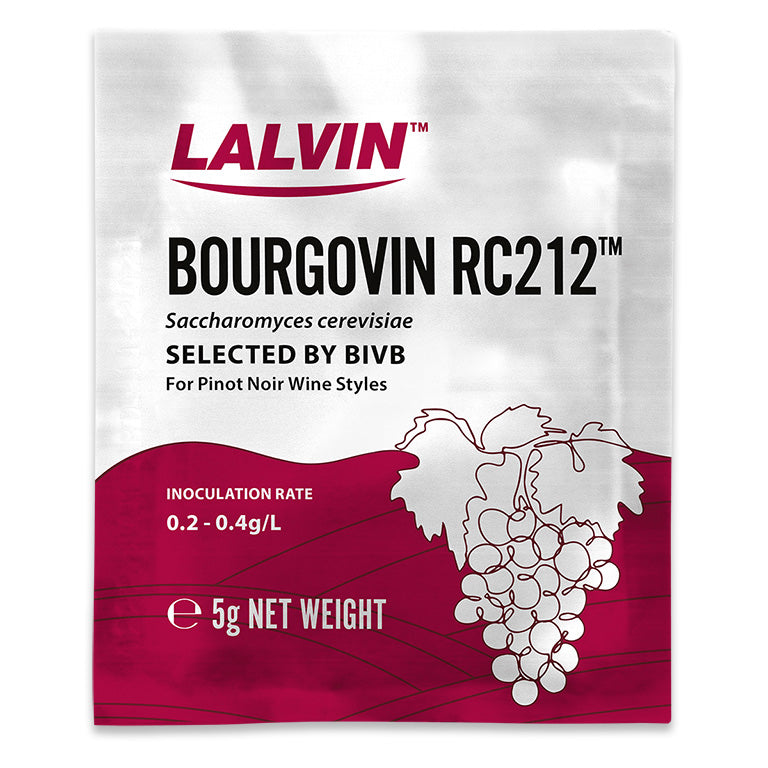 Lalvin Bourgovin RC212 Wine Yeast, 5 grams