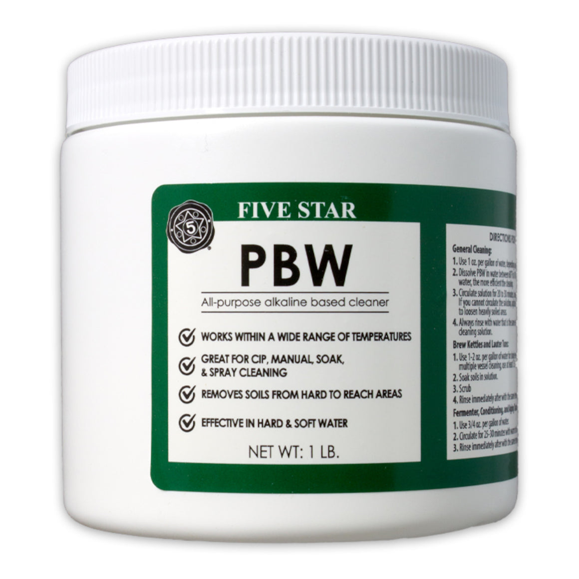 Five Star PBW - Powdered Brewery Wash, 1lb