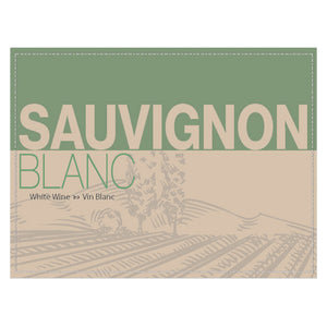Sauvignon Blanc Adhesive Wine Bottle Labels - 30-Pack