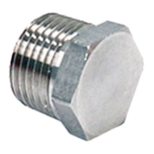 1/2in NPT Stainless Steel Hex Plug