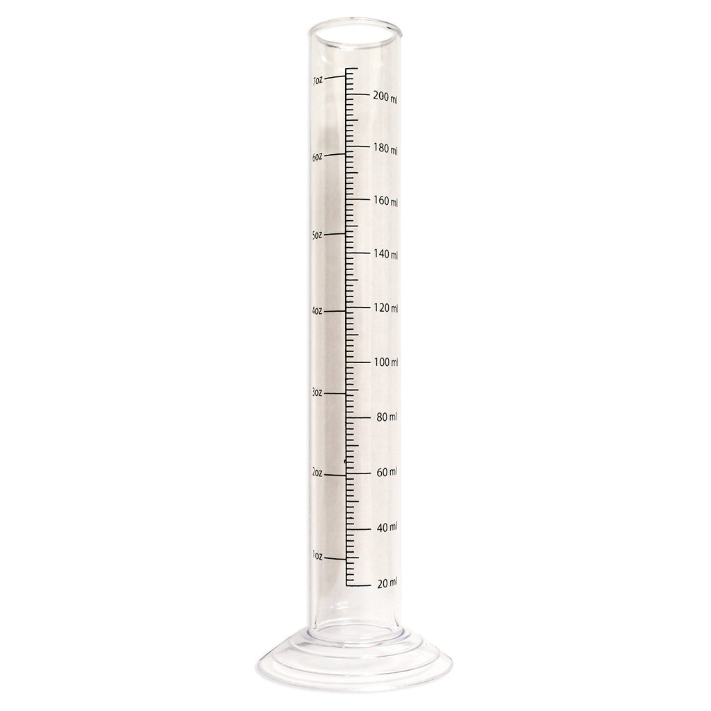 10in Vintage Shop Graduated Plastic Test Jar (210mL)