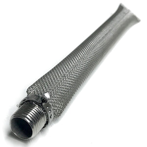 1/2in MPT x 12in Stainless Steel Bazooka Screen