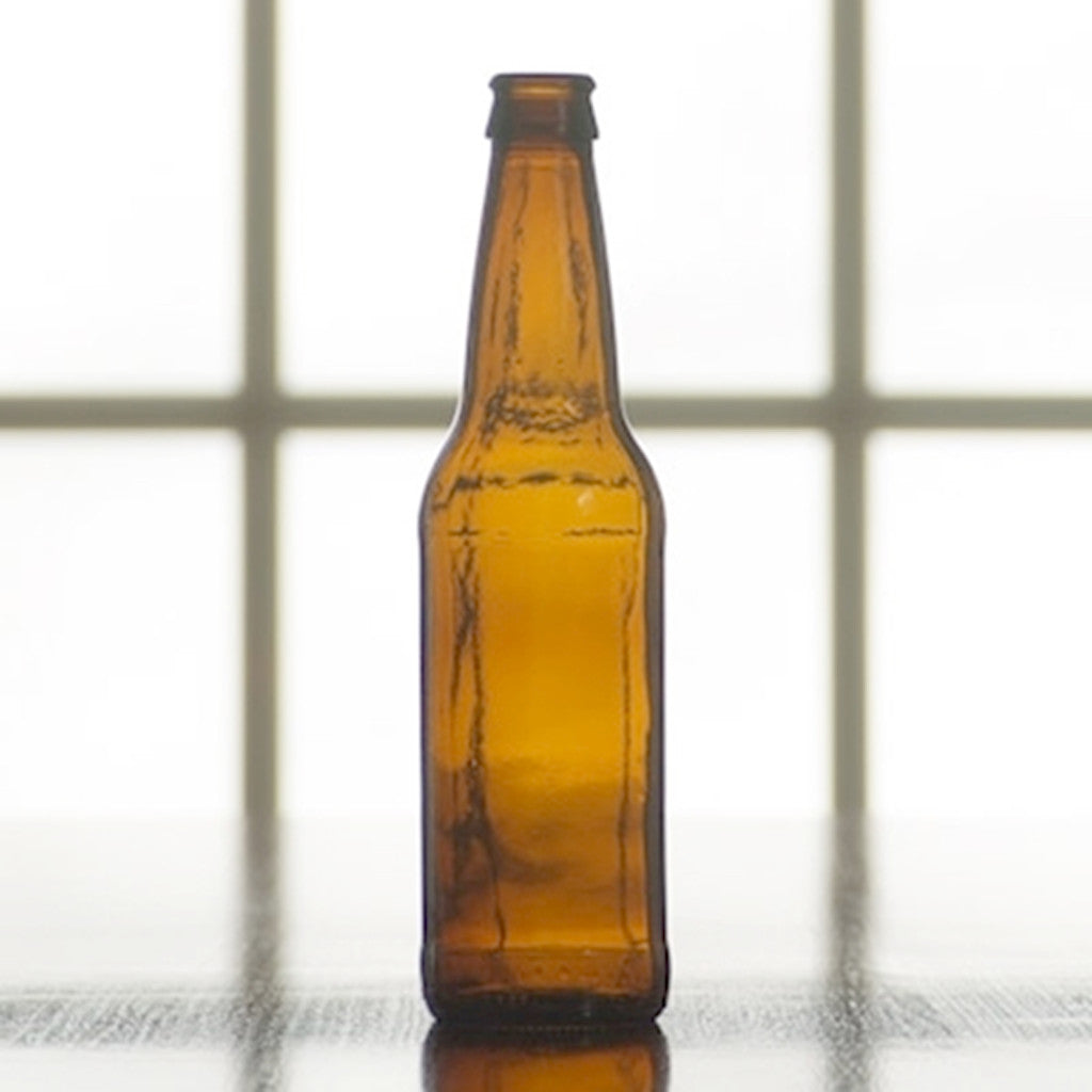 12oz Amber Beer Bottles - Case of 24