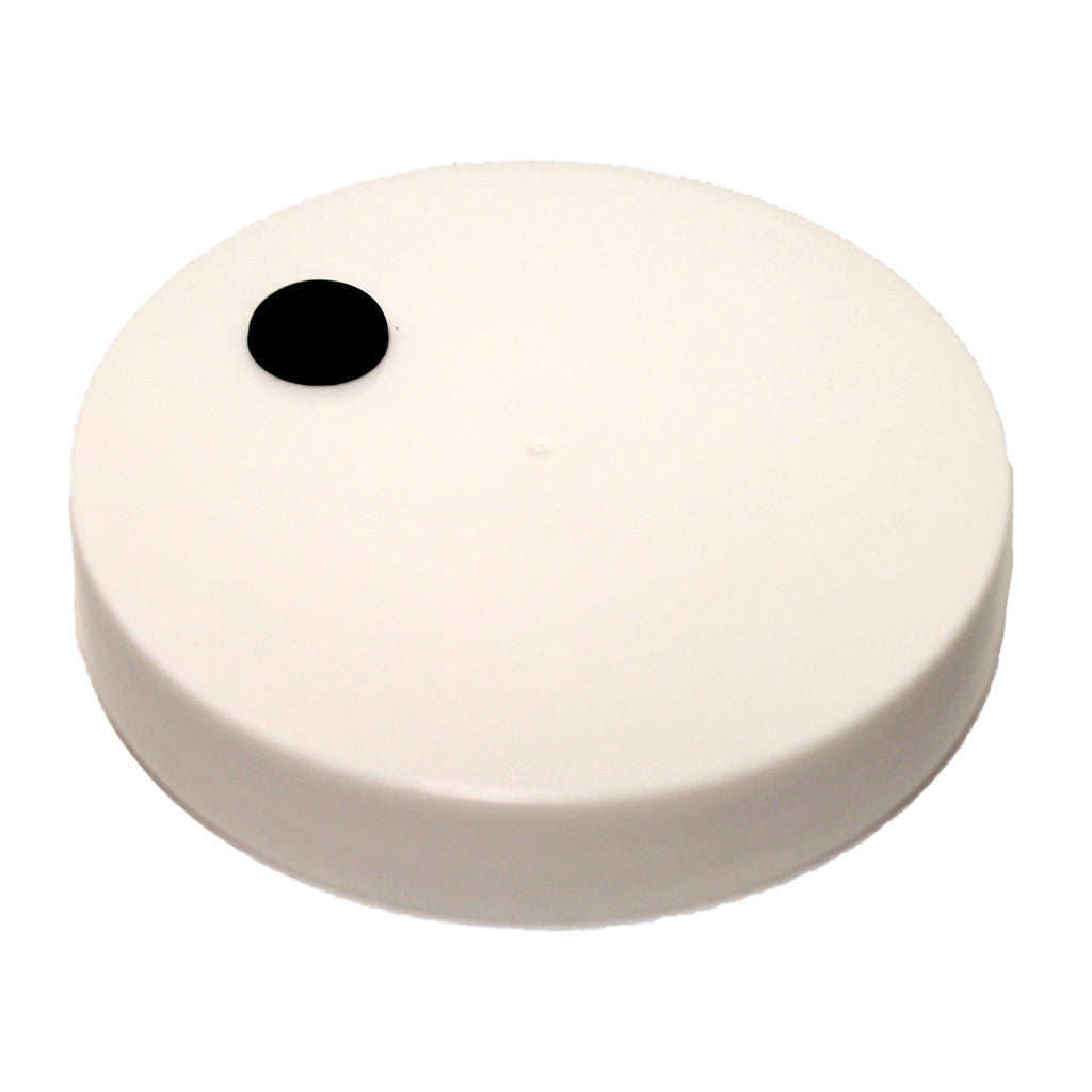 1 Gallon Wide Mouth Plastic Cap (110/400) with Hole and Grommet