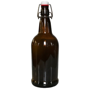 1 Liter Amber Flip-Top Bottle