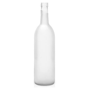 750mL Frosted Bordeaux Wine Bottles - Case of 12