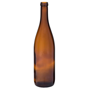 750mL California Amber Hock Wine Bottles - Case of 12