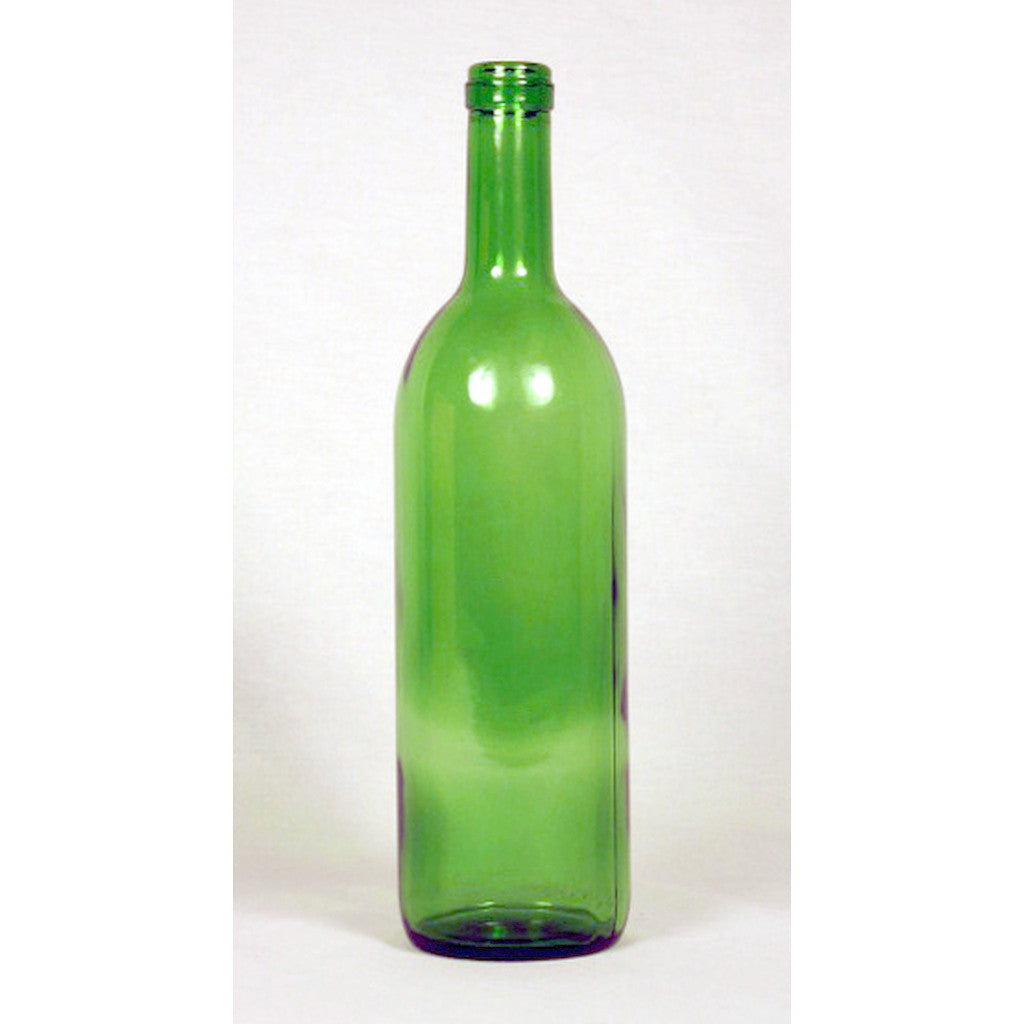 750mL Emerald Green Bordeaux Wine Bottles - Case of 12