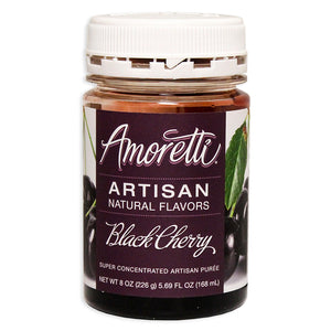 Amoretti Natural Black Cherry Artisan Flavor, 8oz