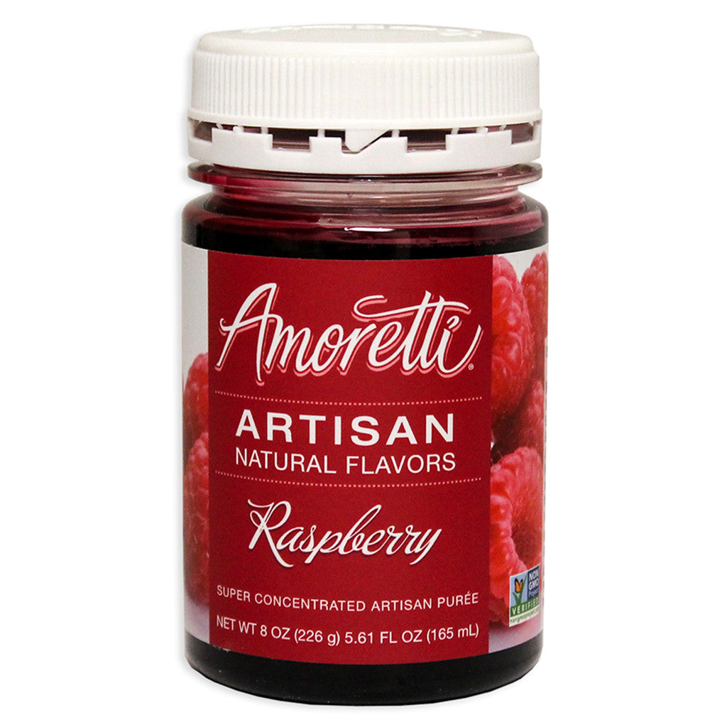 Amoretti Natural Raspberry Artisan Flavor, 8oz