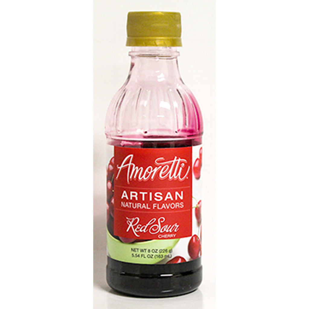 Amoretti Natural Red Sour Cherry Artisan Flavor, 8oz