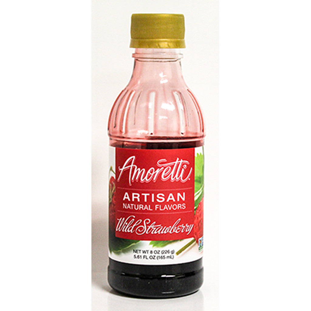 Amoretti Natural Wild Strawberry Artisan Flavor, 8oz