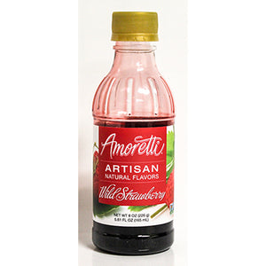 Amoretti Natural Wild Strawberry Artisan Flavor, 8oz