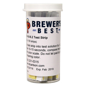 Brewer's Best Beer pH Test Strips (pH 4.6 - 6.2) - 100-Count