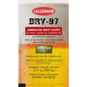 Danstar BRY-97 American West Coast Ale Yeast, 11g