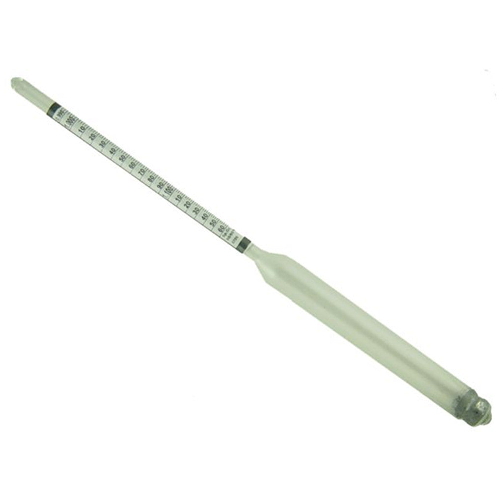 Dual-Purpose Triple Scale Beer and Wine Hydrometer with One-Piece Tube