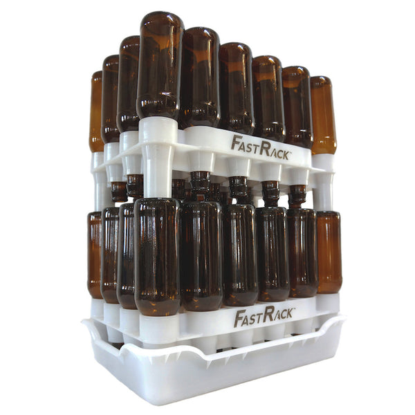 FastRack 48-Bottle Beer Rack and Tray Set (Includes 2 Racks and 1 Tray ...
