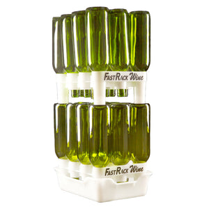 FastRack 24-Bottle Wine Rack and Tray Set (Includes 2 Racks and 1 Tray)