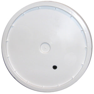 7.8 Gallon or 7.9 Gallon Fermenting Bucket Lid with Drilled Hole and Grommet