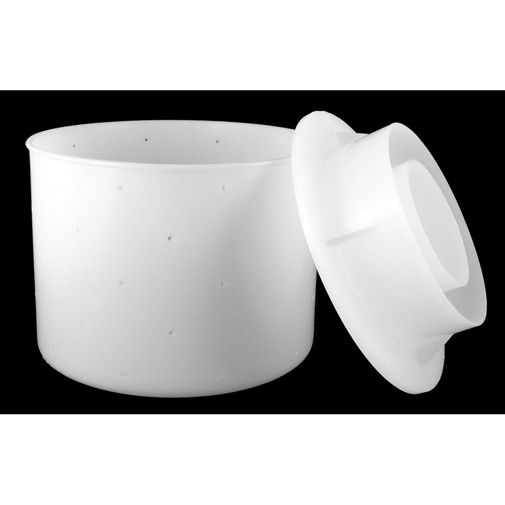 Large Hard Cheese Mold with Follower