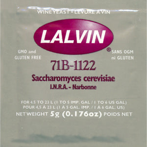 Lalvin 71B Wine Yeast, 5 grams