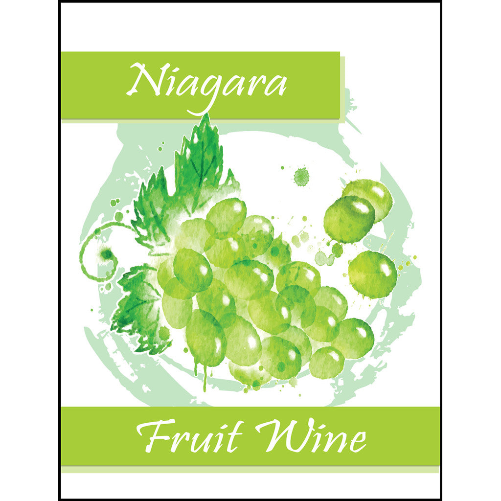 Niagara Fruit Wine Bottle Labels - 30-Pack