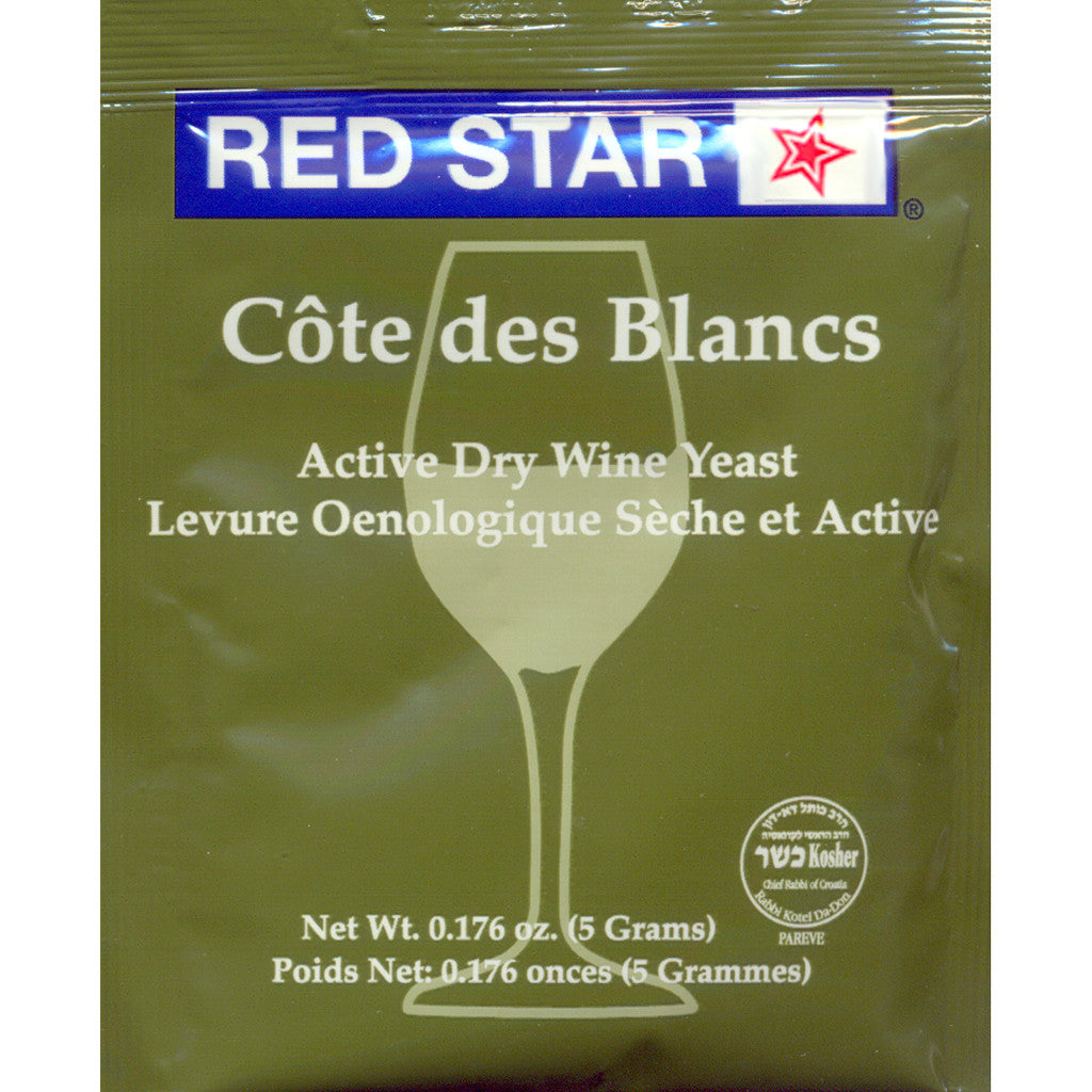 Red Star Cote des Blancs Wine Yeast, 5 grams