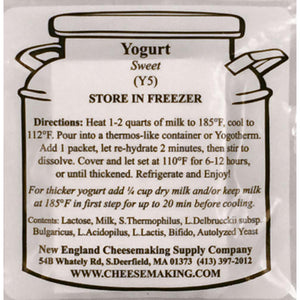 Yogurt (Sweet) Direct Set Culture - 5-Pack