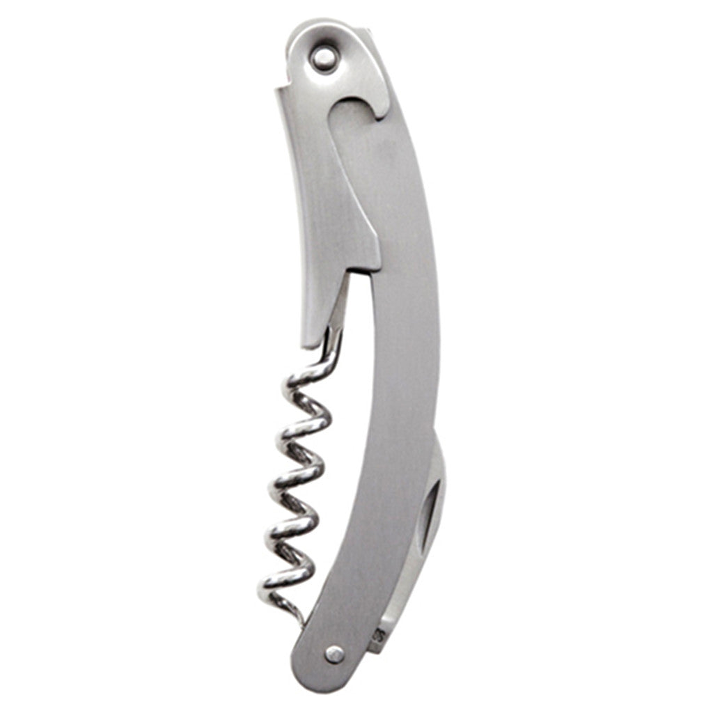 Stainless Steel Waiter's Corkscrew With Knife and Bottle Opener