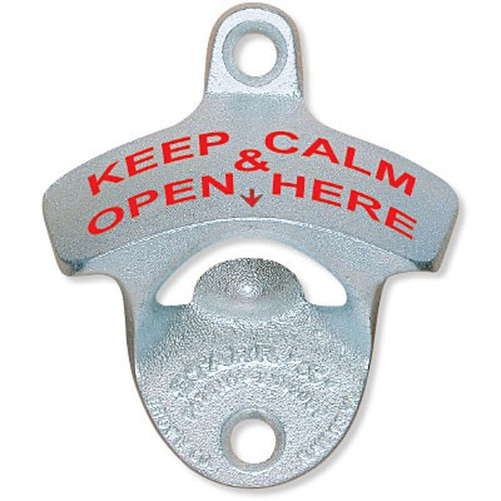 'Keep Calm & Open Here' Wall Mount Bottle Opener