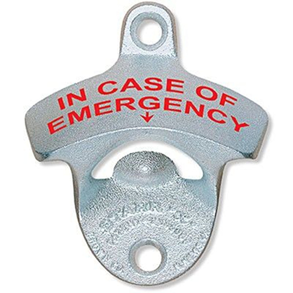 'In Case of Emergency' Wall Mount Bottle Opener