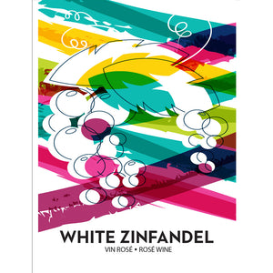 White Zinfandel Wine Bottle Labels - 30-Pack